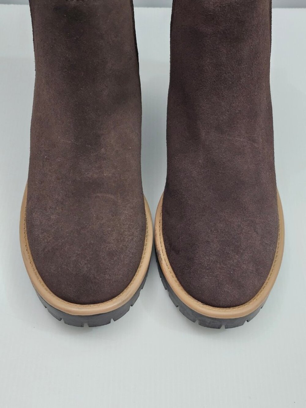 Blondo Matilda Waterproof Chelsea Ankle Boot Womens 9.5 Java Brown Suede NEW - Picture 5 of 13
